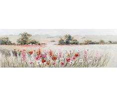 Home4you Aliejaus tapyba 50x150cm, aguonos