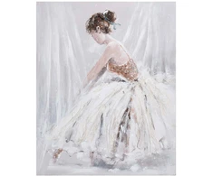 Home4You Aliejiniu da˛u pieinys, 80x100 cm, panele balta suknele