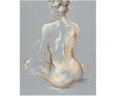 Home4You Aliejinė tapyba 80x100cm, sėdi moteris
