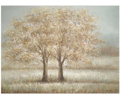 Home4You Aliejinių dažų piešinys 90x120 cm, du medžiai