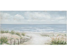 Home4You Tapyba aliejiniais dažais 70x140 cm, kelias į paplūdimį