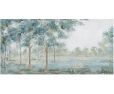 Home4You Tapyba aliejiniais dažais 70x150cm, žali medžiai