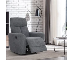 Fotelis Home4You Kėdė GEMMA su rankiniu mechanizmu, pilka