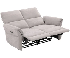 Home4You Sofa-reglaineris DAMIKA 2 vietų Elektrinis Pilka