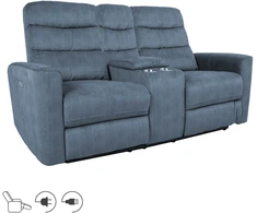 Home4You Sofa-reglaineris GASTON 2 vietų Mėlyna