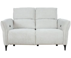 Home4You Atlošiama sofa MIAMI, 2 vietų, su elektriniu mechanizmu, šviesiai smėlio spalvos