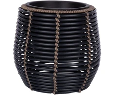 Home4You Vazonas D28xH26cm Tamsiai pilka