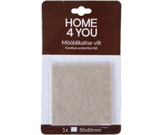 Home4You Baldus apsaugantis veltinis padukas 86x86 mm, 1 vnt., rusvai gelsvi