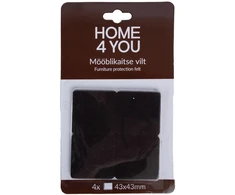 Home4You Baldus apsaugantys veltinio padukai, 4 vnt.