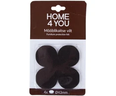 Home4You Baldus apsaugantys veltinio padukai, 4 vnt.,
