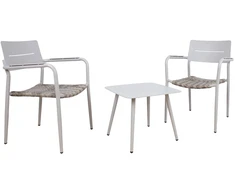 Lauko baldų komplektas Home4You Balkono komplektas COCORA stalas, 2 kėdės, taupus