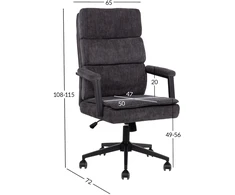 Home4You Biuro kėdė REMY dark pilkas