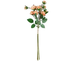 Home4You Dirbtinės gėlės „FLOWERLY“, 4 vnt. „Krūminių rožių“ puokštė, įvairių spalvų