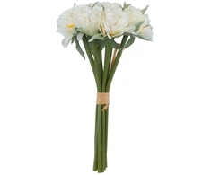 Home4You Dirbtinė gėlė „FLOWERLY“ (20 cm), 9 vnt. pavasario gėlių puokštė, įvairių rūšių
