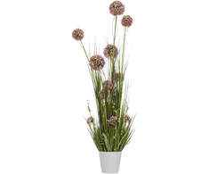 Home4You Dirbtinė gėlė GARDEN H120cm, violetinis alijošius, žolė su vazonu