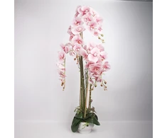 Home4You Dirbtinė orchidėja 124 cm šviesiai rožinė