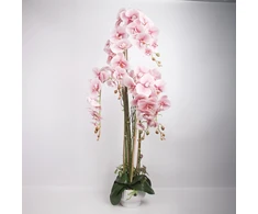 Home4You Dirbtinė orchidėja 124 cm šviesiai rožinė