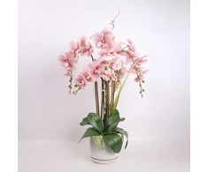 Home4You Dirbtinių gėlių puokštė Orchid Garden Queen 68 cm šviesiai rožinė