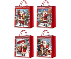 Lova Home4You Dovanų maišelis „SANTA DAY M“, 26x32x10 cm, įvairių spalvų
