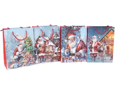 Home4You Dovanų maišelis SANTA S, 18x24x8,5cm, mišinys