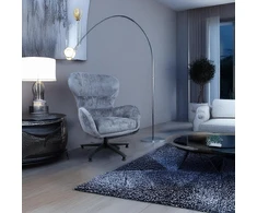 Home4You Mėlyna Fotelis KAROLINA mėlynas