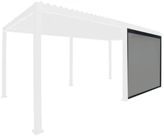 Home4You Ištraukiamas ekranas 2790.5x2365 mm Balta Pilka tinklelio medžiaga