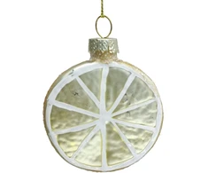 Home4You Kalėdinis papuošalas JOY LEMON 6,5 cm, stiklas