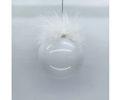 Home4You Kalėdinis papuošalas JOY PEARL D8cm, stiklas