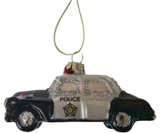 Home4You Kalėdinis papuošalas JOY POLICE 10,5 cm, stiklas