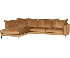 Home4You Kampinė sofa LARTES KK, ruda