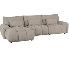 Home4You Kampinė sofa BARBARA LC, šviesiai ruda
