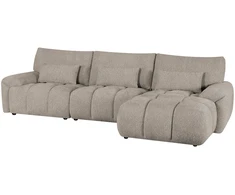 Home4You Kampinė sofa BARBARA RC, šviesiai ruda