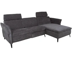 Home4You Kampinė sofa DAYTON RC, elektrinis atlošas, tamsiai pilka