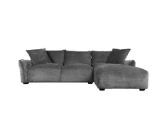 Home4You Kampinė sofa DIVI RC, pilka