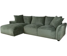 Home4You Kampinė sofa DIVI Kairinis kampas, Mėtinė žalia