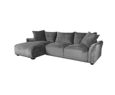 Home4You Kampinė sofa DIVI LC, pilka