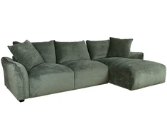 Home4You Kampinė sofa DIVI RC Mėtinės spalvos, dešininis kampas
