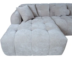 Home4You Kampinė sofa FORTE U formos RC, smėlio spalvos