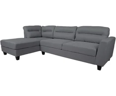 Home4You Kampinė sofa HELSINKI KK, tamsiai pilka