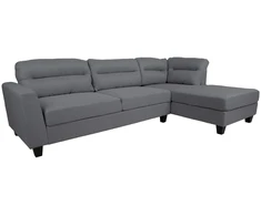 Home4You Kampinė sofa HELSINKI DK, tamsiai pilka