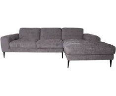 Home4You Kampinė sofa KRISTY RC, pilka