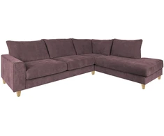 Home4You Rožinė Kampinė sofa LAYLA RC, pilkšvai rožinė