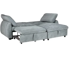 Home4You Kampinė sofa-lova CLOUD melsvai žalia