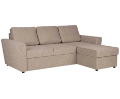 Home4You Kampinė sofa-lova INGA smėlio spalvos