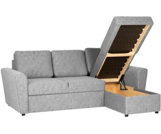 Home4You Kampinė sofa-lova INGA pilka