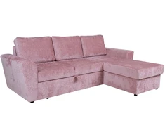 Home4You Kampinė sofa-lova INGMAR Rožinė