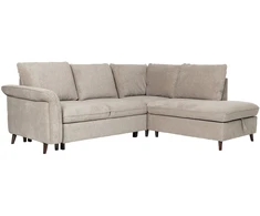 Home4You Kampinė sofa-lova LINDY RC Šviesiai ruda