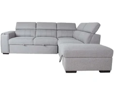 Home4You Kampinė sofa-lova ODELIA-2 RC, pilka