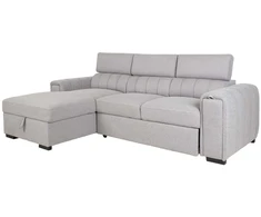 Home4You Kampinė sofa-lova ODELIA LC, pilka