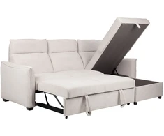 Home4You Kampinė sofa-lova „SCALA“, šviesiai pilkos spalvos